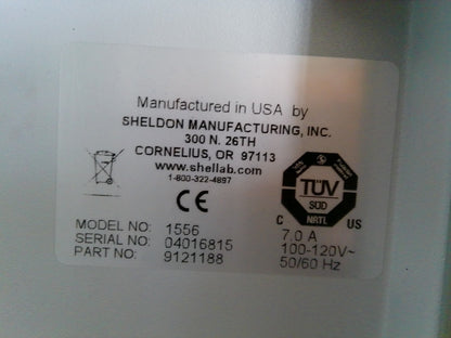 VWR/ Sheldon 1556 Laboratory Incubator w/ Side by Side Doors 11.6Cf