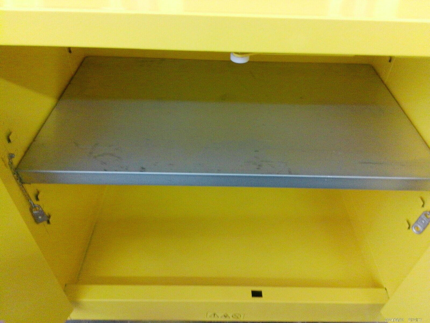 Uline H-14177S-Y Flammable Storage Cabinet Self Closing Doors 22 Gal