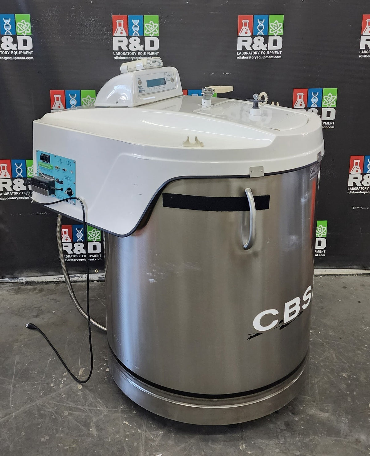 CBS Isothermal V32000-AB/C Cryo LN2 Nitrogen Carousel Storage System 70L w/Racks