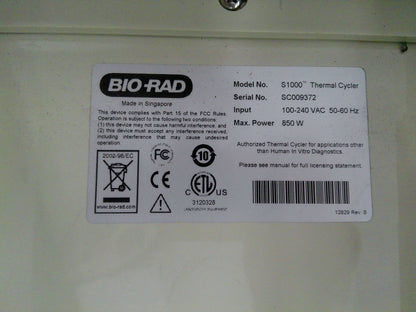 Bio-Rad S1000 PCR Thermal Cycler w/ Dual 48-well block