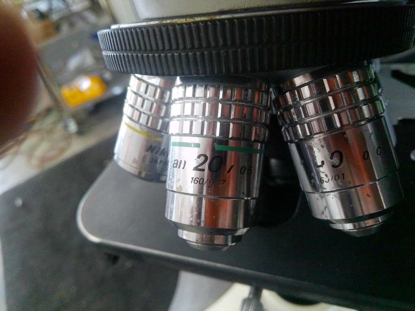 Nikon Optiphot 2 Phase Contrast Microscope w/ 6 Objectives & Lamp Power Supply