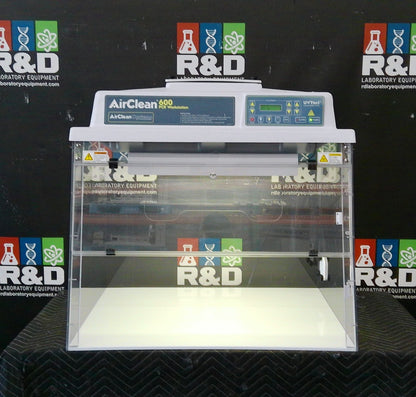 AirClean Systems PCR 3ft Laminar Flow Workstation w/HEPA & Blower, FULLY TESTED