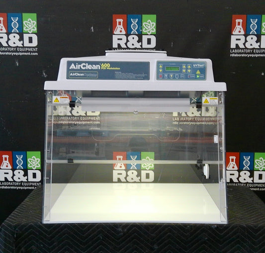 AirClean Systems PCR 3ft Laminar Flow Workstation w/HEPA & Blower, FULLY TESTED