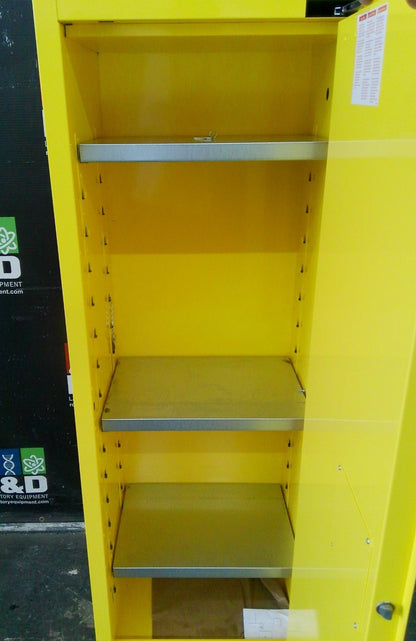 Justrite 892220 Flammable Storage Cabinet Self Closing Doors 22 Gal