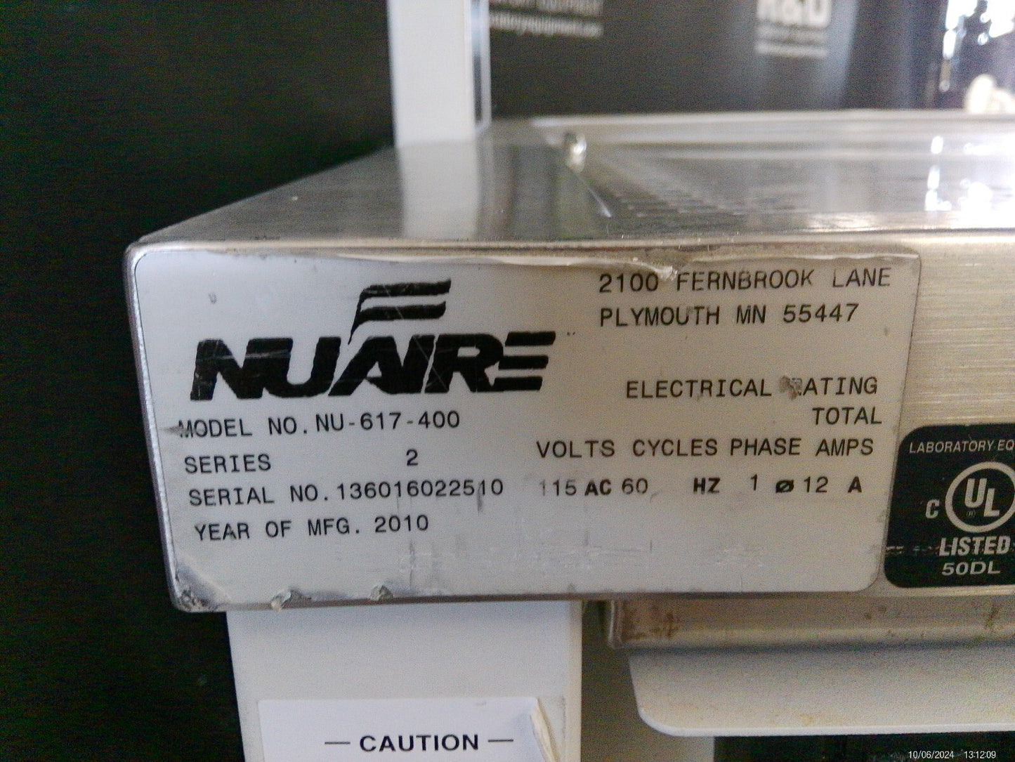 Nuaire NU-617-400 4ft  Animal Transfer & Changing Station, Hydraulic Lift￼