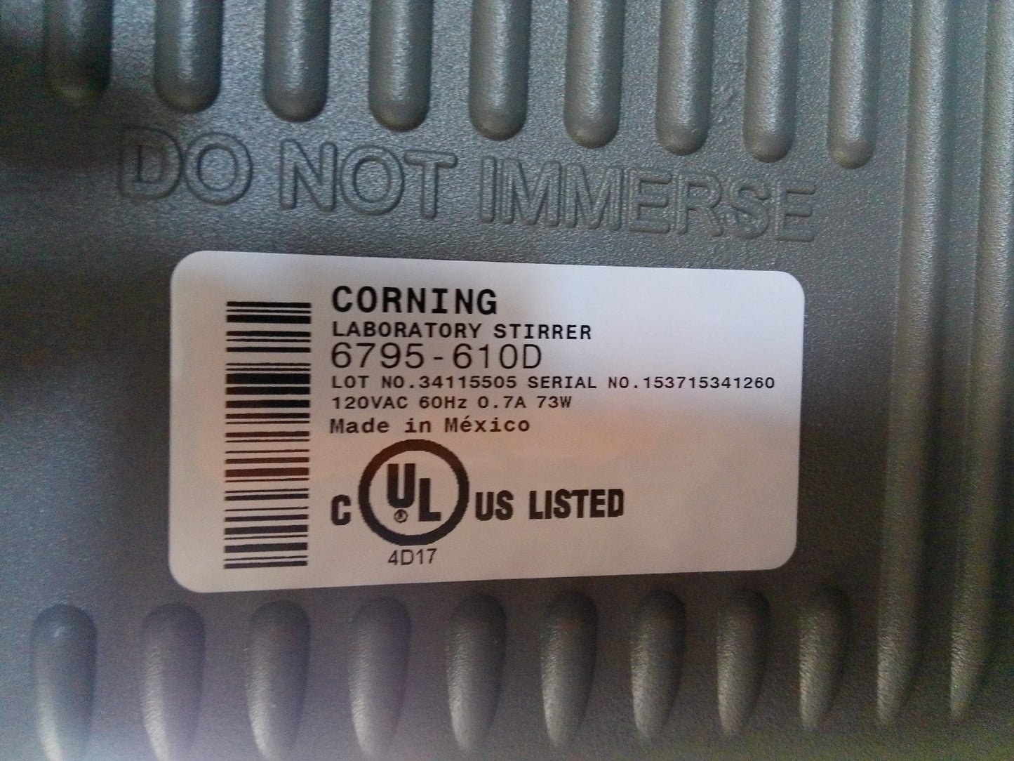 Corning PC-610D Digital Magnetic Stirrer 120v TESTED