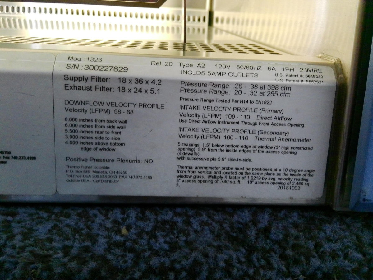 Thermo Scientific 3ft 1323 A2 Biosafety/Biological Safety Cabinet w/UV +Warranty