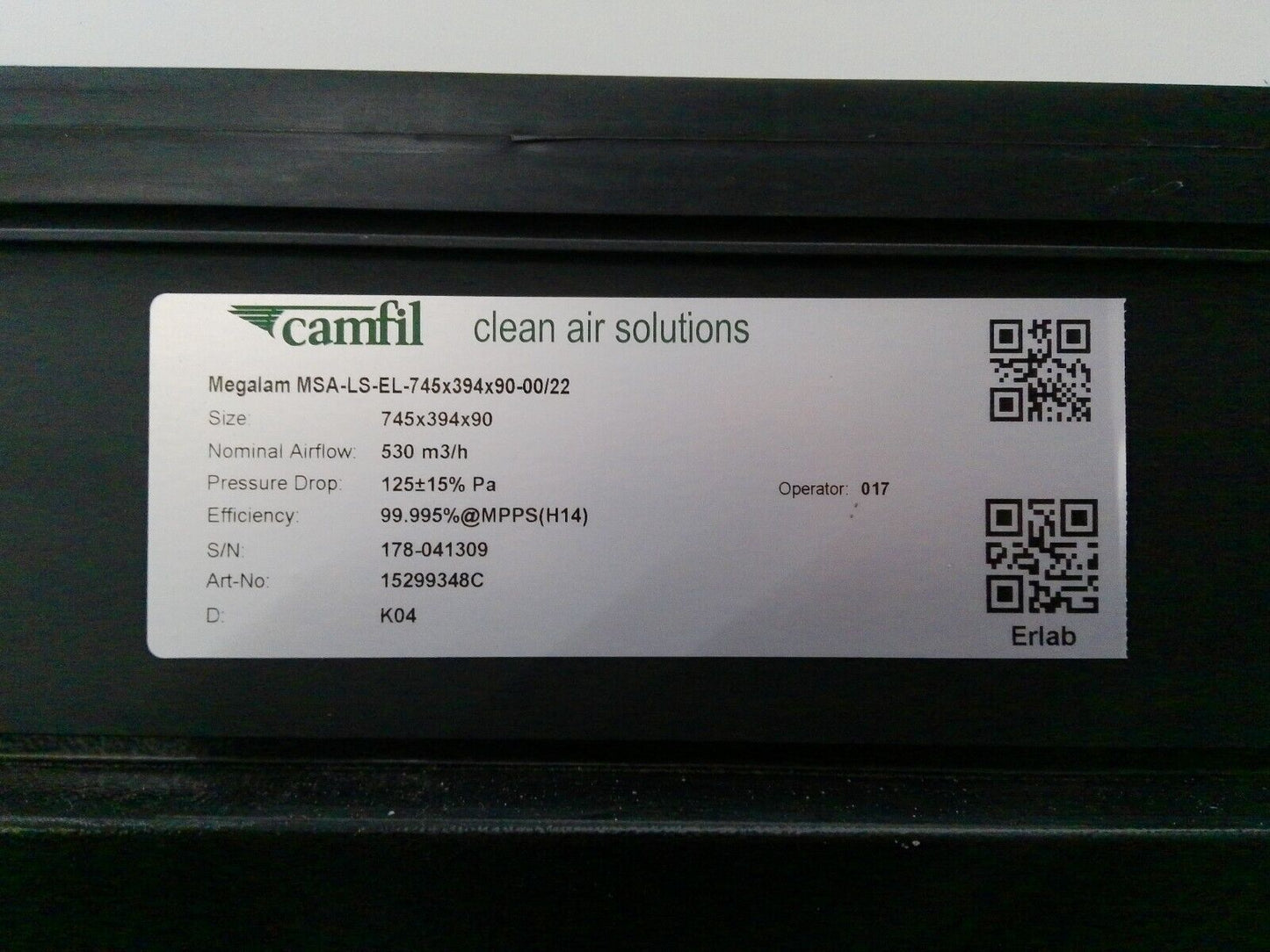 Erlab Captair 321 Smart Ductless Fume Hood w/ Filter (no Base/ Stand)