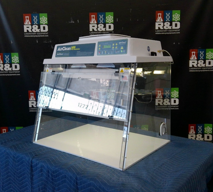 AirClean Systems PCR 3ft Laminar Flow Workstation w/HEPA & Blower, FULLY TESTED