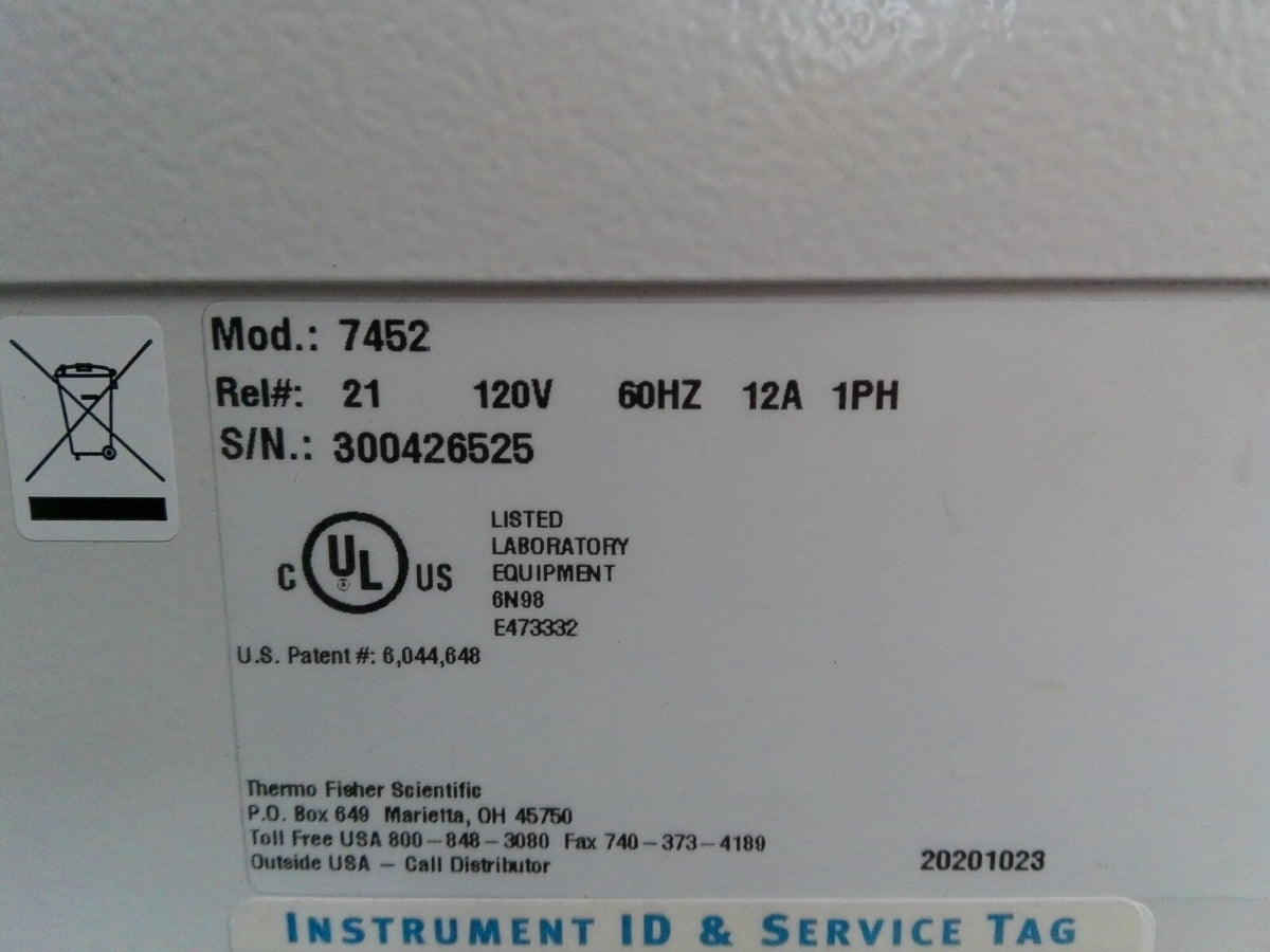 Thermo Scientific 7452 CryoMed Controlled Rate Freezer 34L (2020)