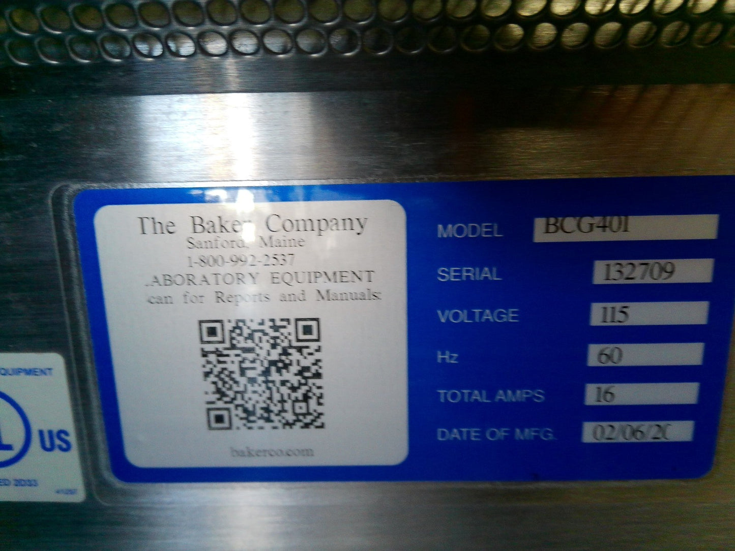 Baker 4ft BCG401 B2 Biosafety Cabinet w/ Stand and UV