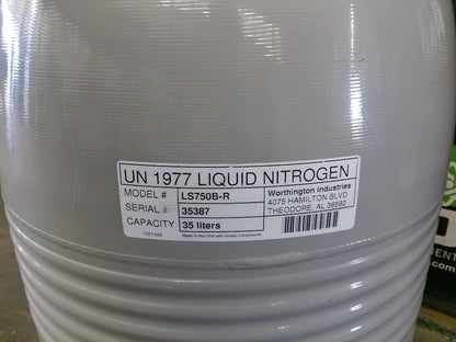 Worthington LS750B-R Cryo Nitrogen LN2 Biological Storage System w/Racks