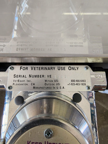 VetEquip Veterinary Rodent Anesthesia System, Isoflurane Vaporizer With Cart