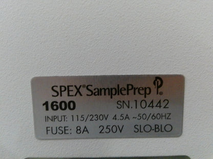 SPEX SamplePrep 1600 MiniG Tissue Homogenizer Cell Lyser
