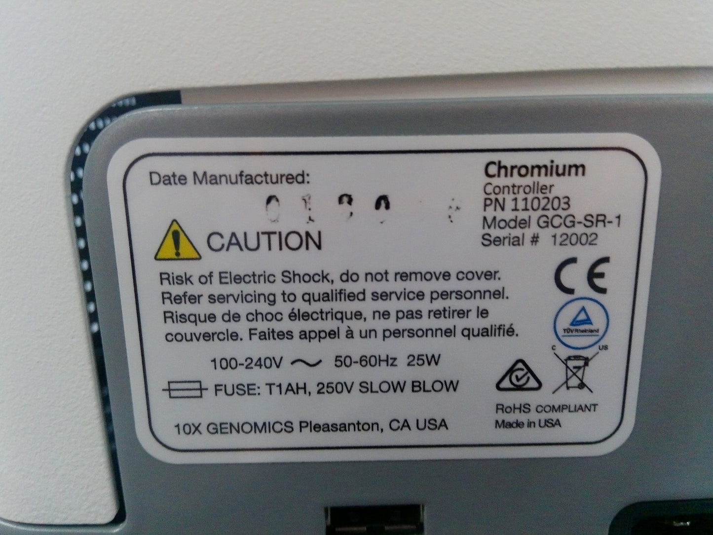 10x Genomics GCG-SR-1 Chromium Controller
