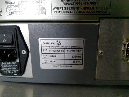 Varian HPLC Liquid Chromatology System w/ Computer