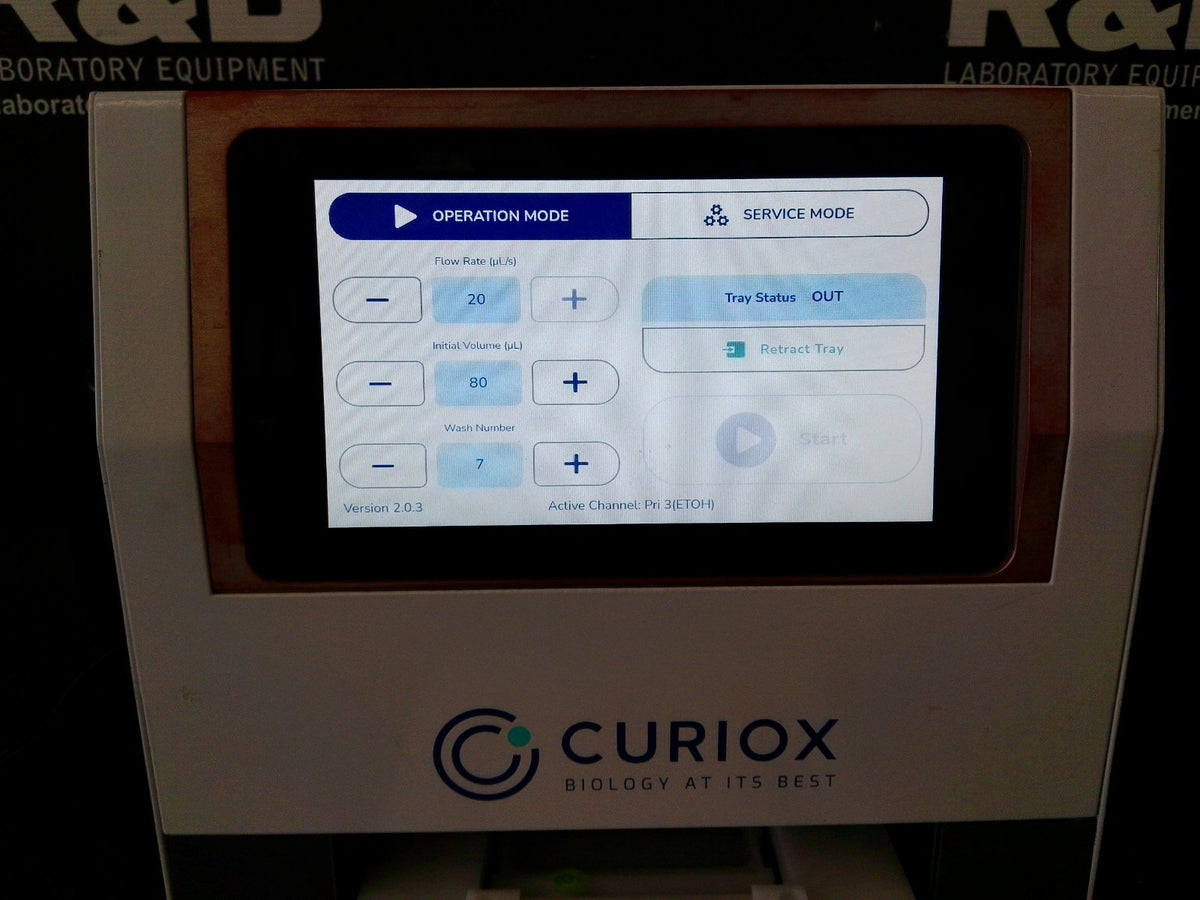 Curiox HT Buffer Exchanger 5 w/ HT2000 Laminar Wash Station 96
