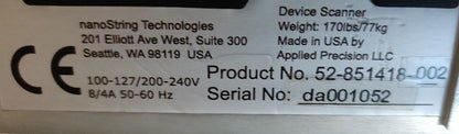 NanoString Technologies nCounter Analysis SPRINT Profiler 52-851418-002, TESTED