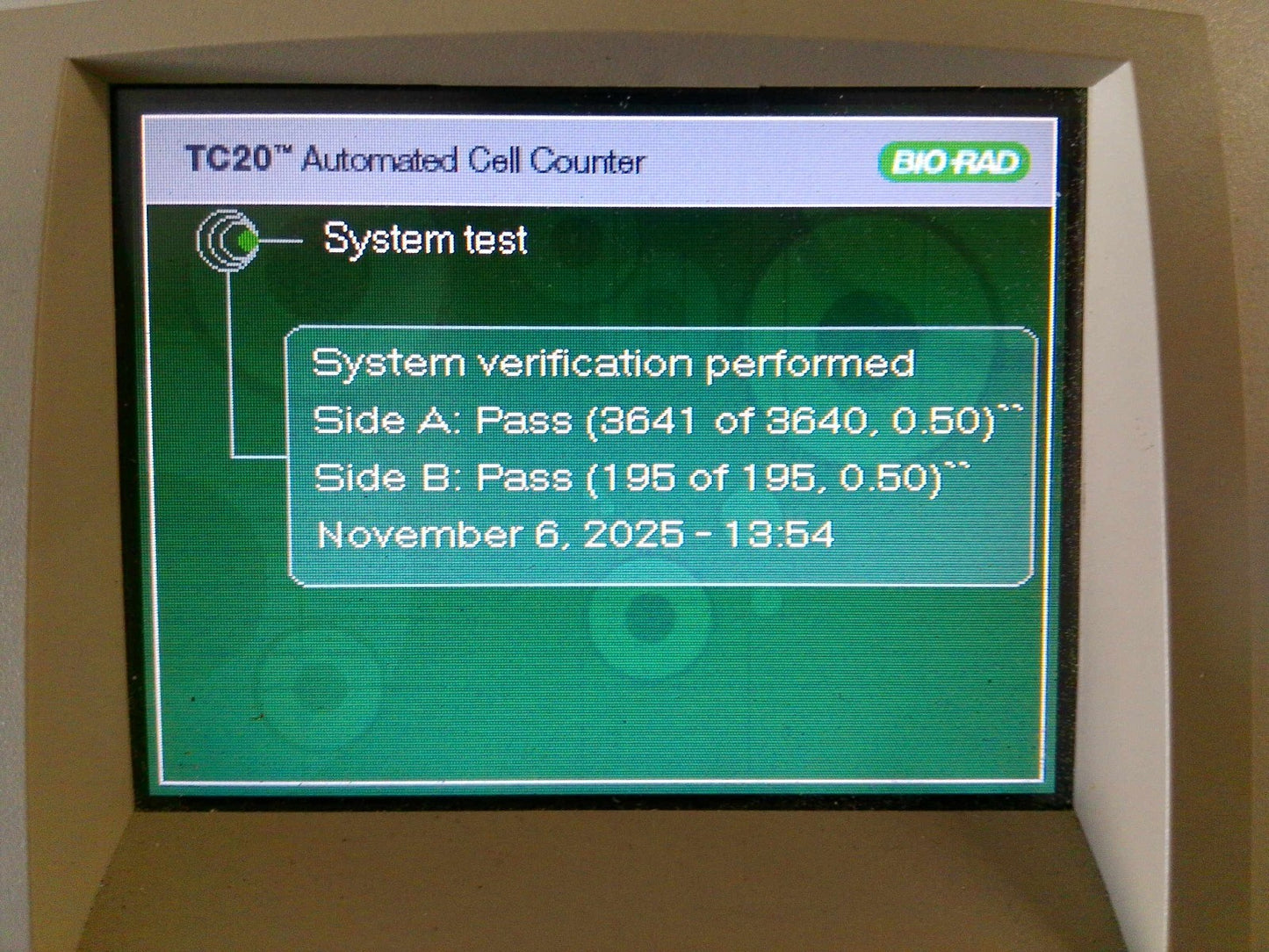 Bio-Rad TC20 Automated Cell Counter w/ Printer and Accessories