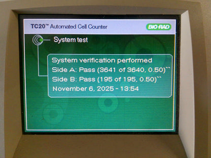 Bio-Rad TC20 Automated Cell Counter w/ Printer and Accessories