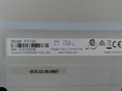 Ohaus PX124 Pioneer Analytical Balance 120g x 0.0001g - Internal Calibration