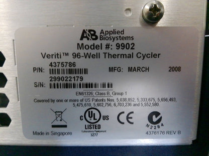 Applied Biosystems 9902 Veriti 96Well Thermal Cycler (2008)