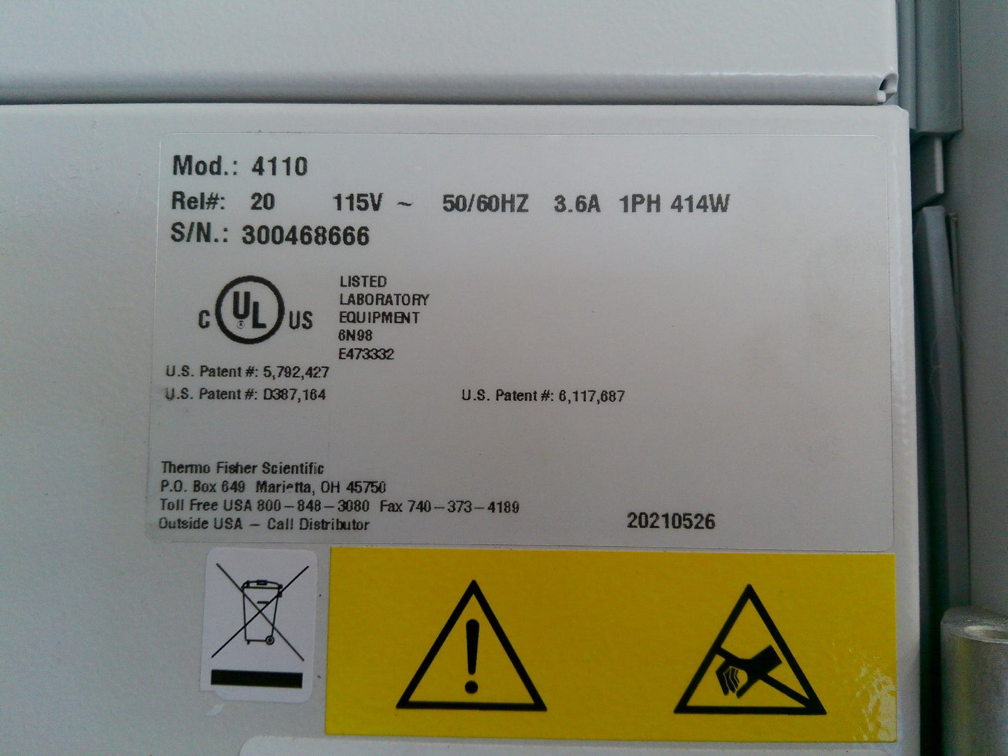 Thermo  Scientific 4110 Series Double Stack Water Jacketed CO2 Incubators (2021)