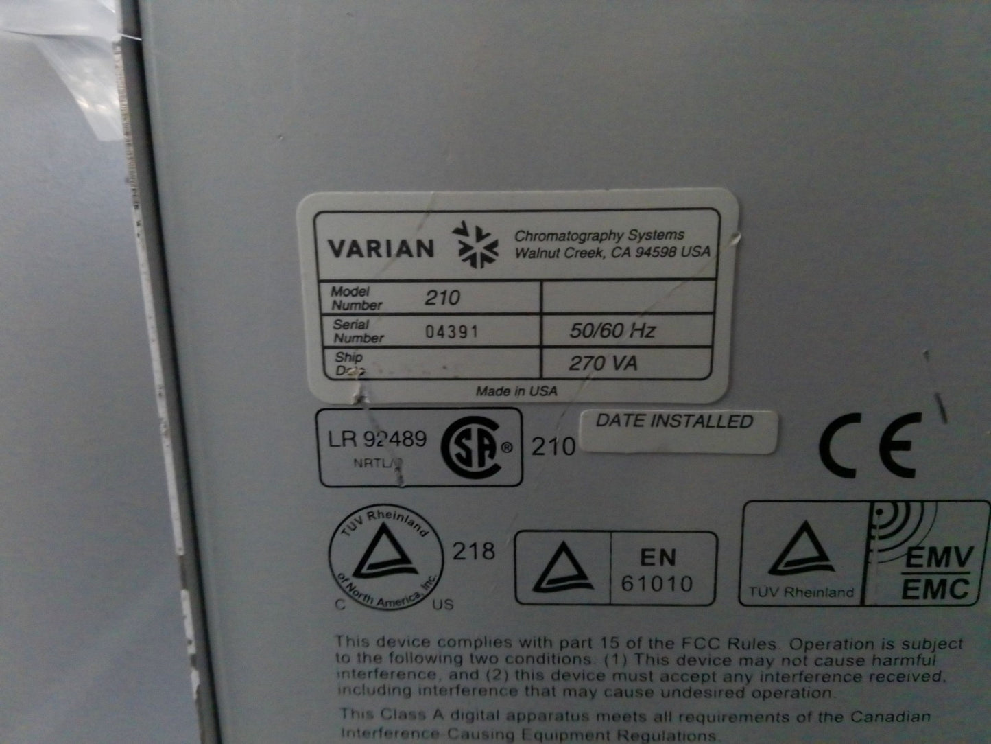 Varian HPLC Liquid Chromatology System w/ Computer