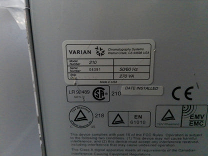 Varian HPLC Liquid Chromatology System w/ Computer