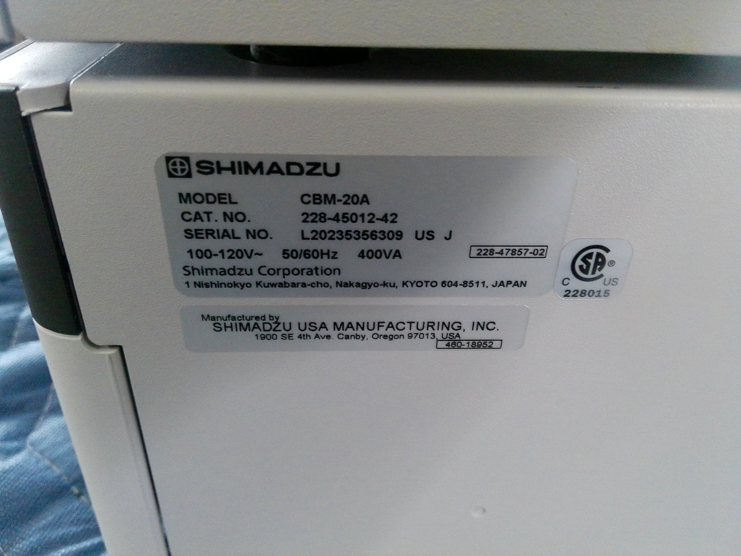 Shimadzu CBM-20A Communications Bus Module HPLC (Lot of 2)