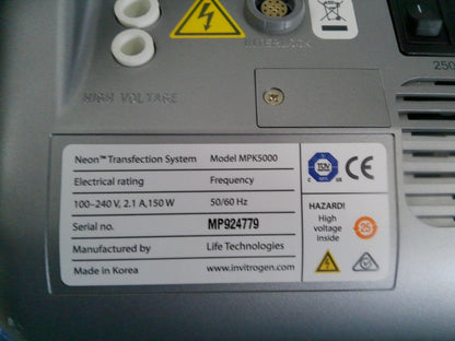 Invitrogen Neon Transfection System MPK5000 w/ Pipette Station