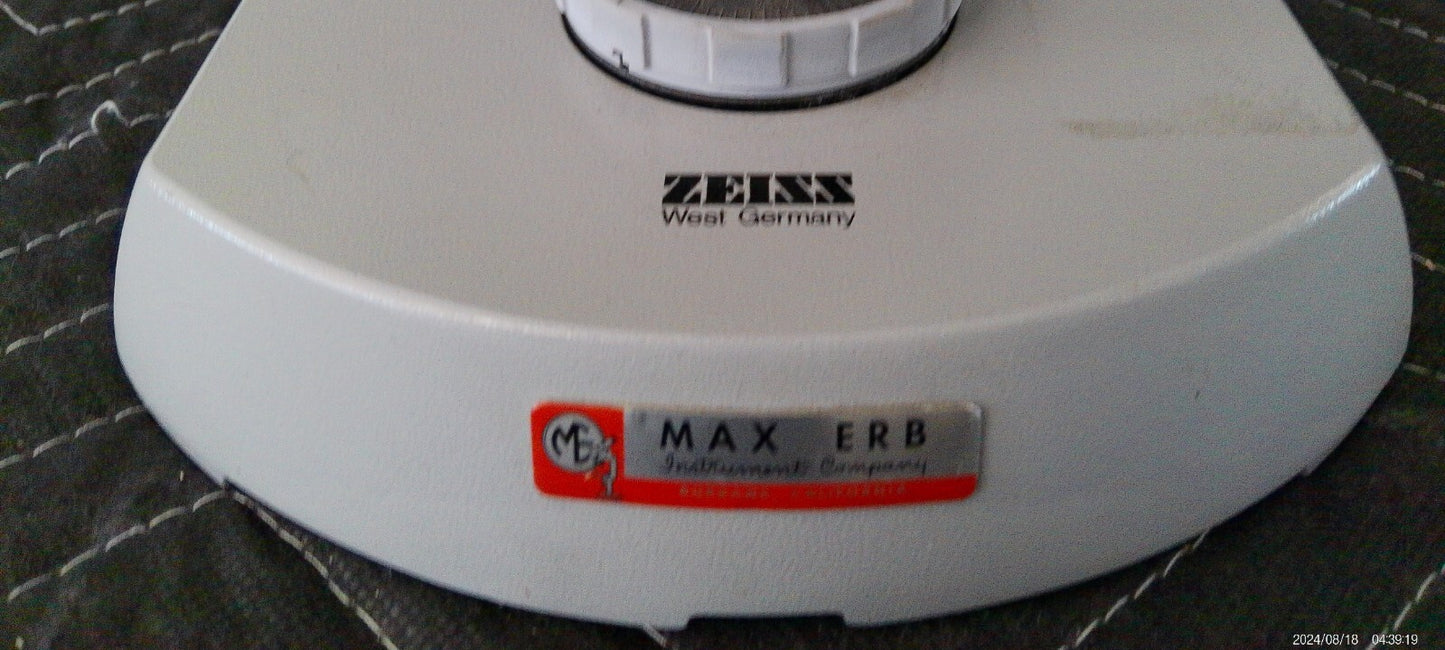 Zeiss Max ERB 467065-9914 Inspection Microscope With 3 Objectives, FULLY TESTED